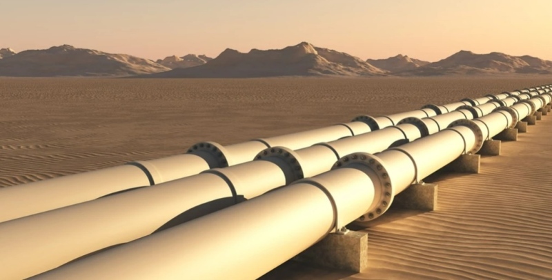 Vorläufiges Öl-Pipeline-Konzept in Abstimmung